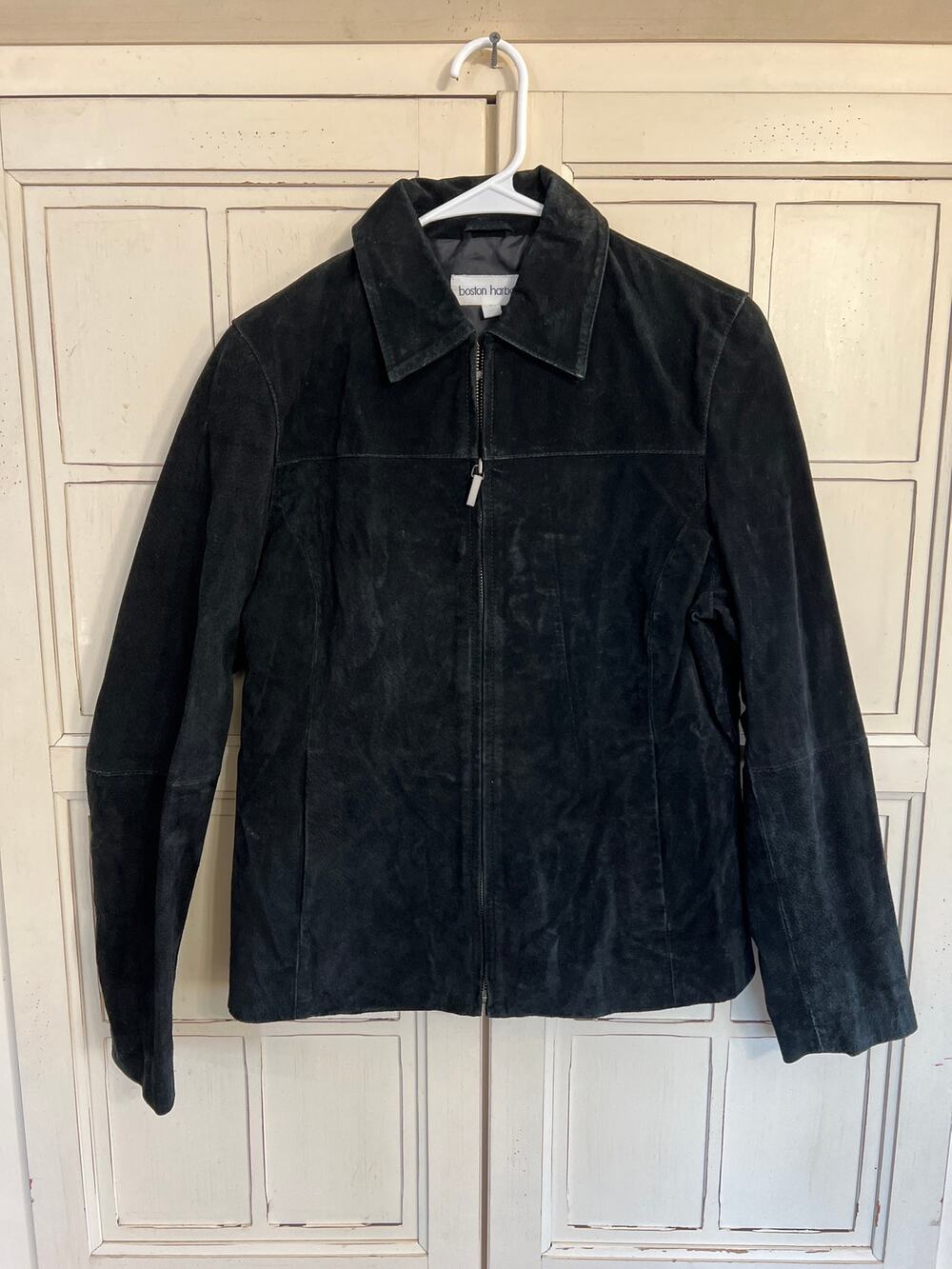 Boston Harbour size large black suede jacket